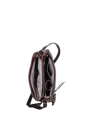 Rieker Brown Zipper Shoulder Bag - Image 5 of 7