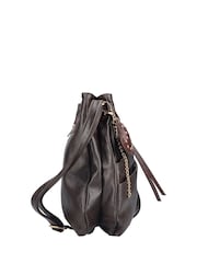 Rieker Brown Zipper Shoulder Bag - Image 7 of 7