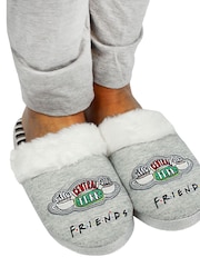 Vanilla Underground Grey Friends Girls Licensed Slippers - Image 1 of 4