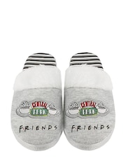 Vanilla Underground Grey Friends Girls Licensed Slippers - Image 3 of 4