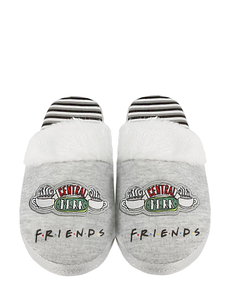 Vanilla Underground Grey Friends Girls Licensed Slippers - Image 3 of 4