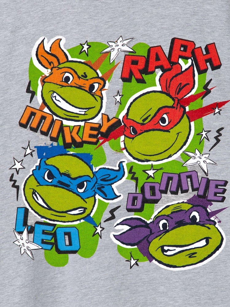 Vanilla Underground Grey Teenage Mutant Ninja Turtles Boys Licensed T-Shirt - Image 5 of 5 Vanilla Underground Grey Teenage Mutant Ninja Turtles Boys Licensed T-Shirt - Image 5 of 5