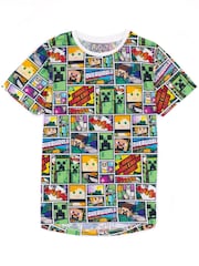 Vanilla Underground White Minecraft Boys Licensed T-Shirt - Image 1 of 7