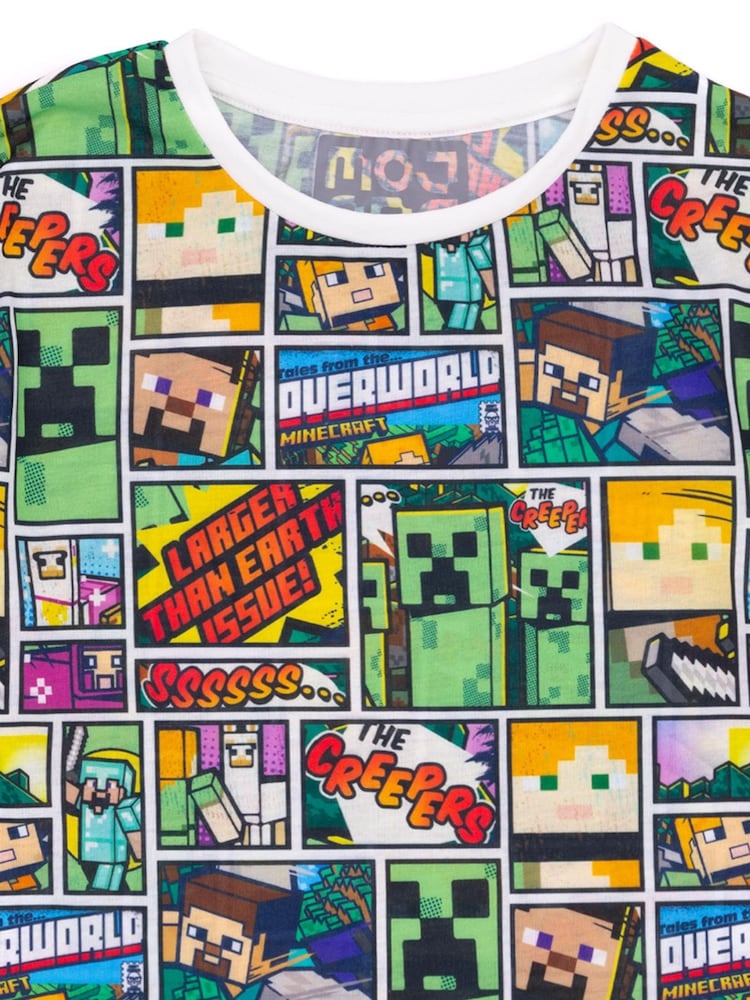 Vanilla Underground White Minecraft Boys Licensed T-Shirt - Image 2 of 7