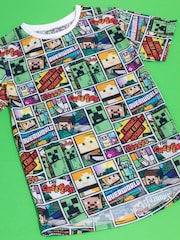 Vanilla Underground White Minecraft Boys Licensed T-Shirt - Image 3 of 7