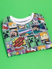 Vanilla Underground White Minecraft Boys Licensed T-Shirt - Image 4 of 7