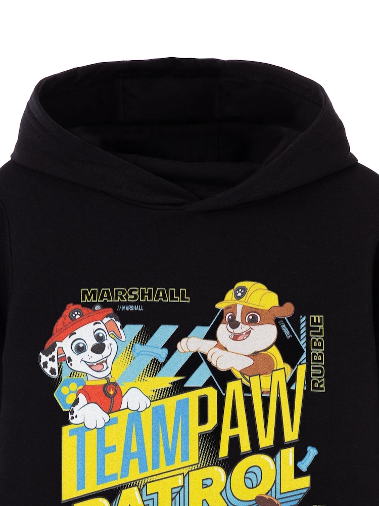 Vanilla Underground Black Paw Patrol Boys Licensed 100% Cotton Hoodie - Image 2 of 5