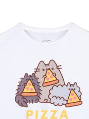 Vanilla Underground White Pusheen Girls Pusheen Licensed 100% Cotton T-Shirt - Image 2 of 5
