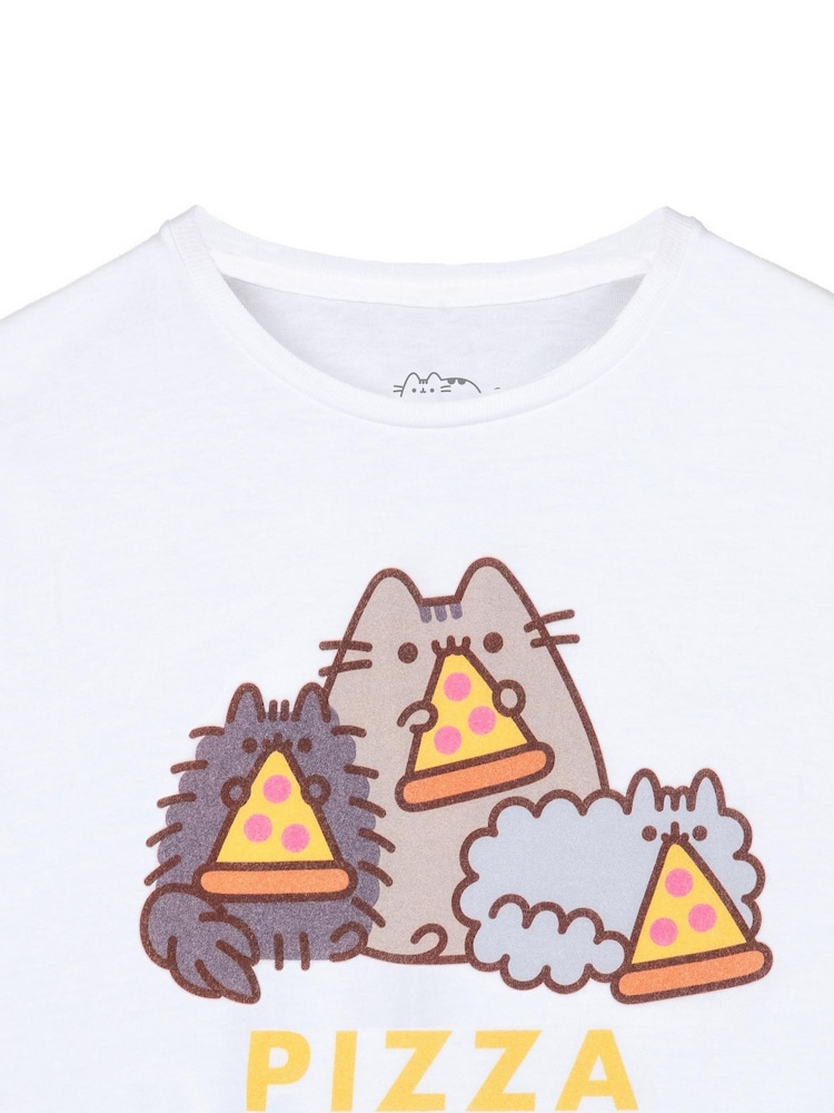 Vanilla Underground White Pusheen Girls Pusheen Licensed 100% Cotton T-Shirt - Image 2 of 5
