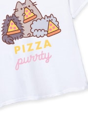 Vanilla Underground White Pusheen Girls Pusheen Licensed 100% Cotton T-Shirt - Image 4 of 5