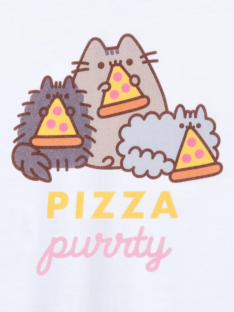 Vanilla Underground White Pusheen Girls Pusheen Licensed 100% Cotton T-Shirt - Image 5 of 5