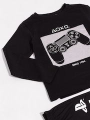 Vanilla Underground Black Playstation Boys Licensed Long Leg Pyjamas Set - Image 5 of 5