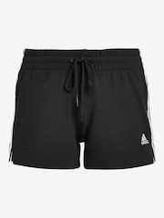 adidas Black Slim Essentials 3-Stripes Shorts - Image 7 of 7
