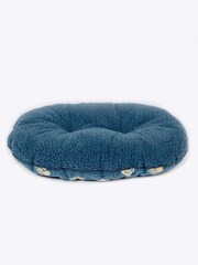 Danish Designs Blue Fleece Harbour Paw Quilted Mattress Dog Bed - Image 3 of 4