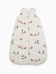 MORI Cream Supersoft Chirstmas Sleigh Front Opening Sleeping Bag 2.5 TOG - Image 2 of 4