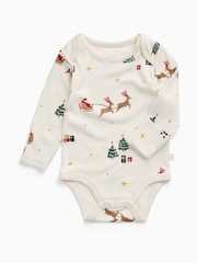 Body MORI à manches longues en traîneau de Noël ultra-doux - Image 2 de 2