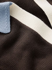 Boden Brown Lucy Cotton Henley Jumper - Image 6 of 6
