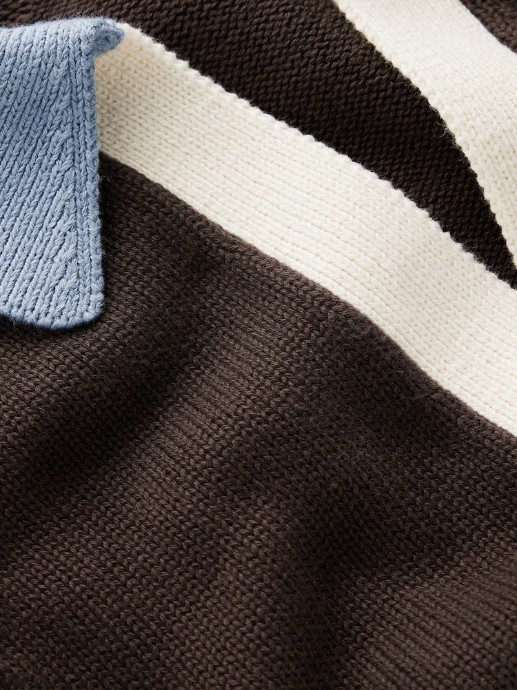 Boden Brown Lucy Cotton Henley Jumper - Image 6 of 6