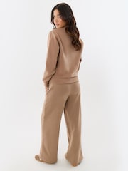 Threadbare Brown Petite Cardigan & Jogger Sweat Set - Image 2 of 5