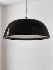 Jasper Conran London Black Domed Pendant With Diffuser - Image 4 of 5