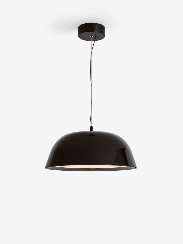 Jasper Conran London Black Domed Pendant With Diffuser - Image 5 of 5