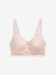Light Pink DD+ Light pad Non Wire Lounge Bra - Image 5 of 6