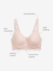 Light Pink DD+ Light pad Non Wire Lounge Bra - Image 6 of 6