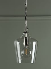 Laura Ashley Chrome Ockley Ceiling Pendant Light - Image 1 of 4