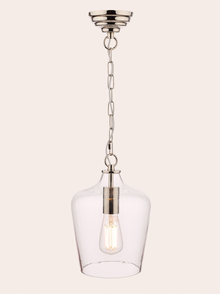 Laura Ashley Chrome Ockley Ceiling Pendant Light - Image 2 of 4