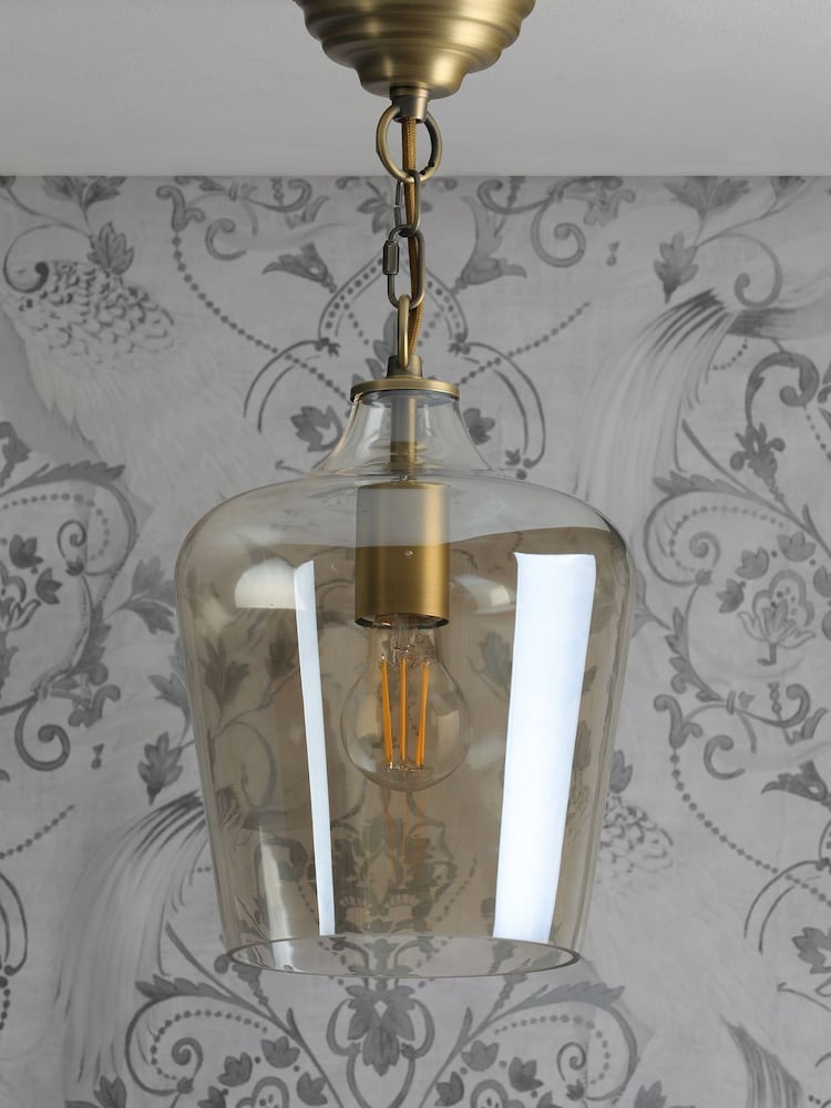 Laura Ashley Brass Ockley Ceiling Light - Image 2 of 3