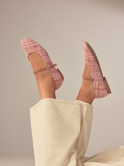 Pink/White Forever Comfort® Mary Jane Shoes - Image 1 of 8