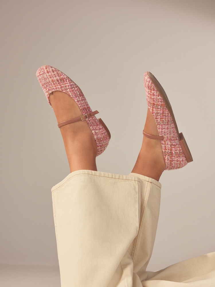 Pink/White Forever Comfort® Mary Jane Shoes - Image 1 of 8