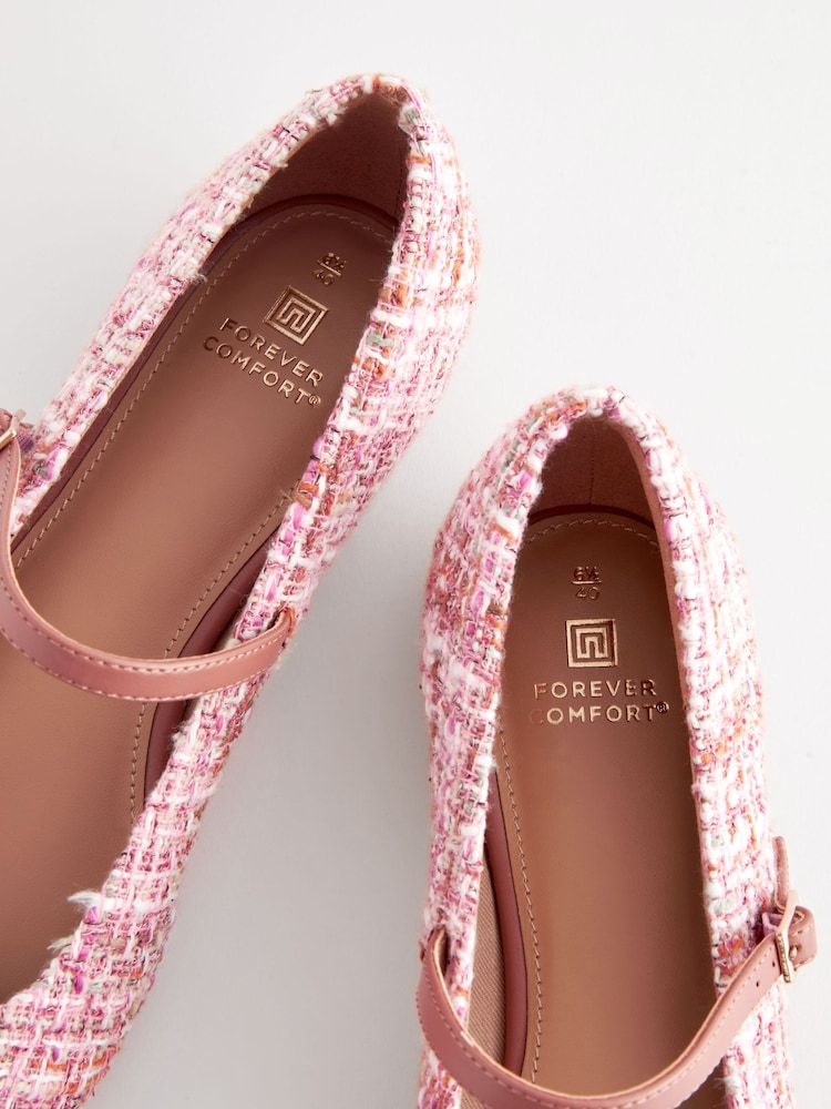 Pink/White Forever Comfort® Mary Jane Shoes - Image 8 of 8