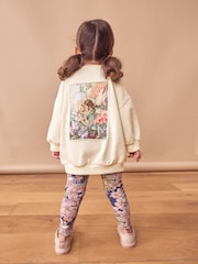 Grey Flower Fairies 100% Cotton Long Sleeve Top and Leggings Set (3mths-7yrs) - Image 3 of 8