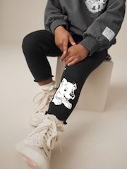 Charcoal Grey Disney 101 Dalmations Long Sleeve 100% Cotton Top And Leggings Set (3mths-7yrs) - Image 4 of 7