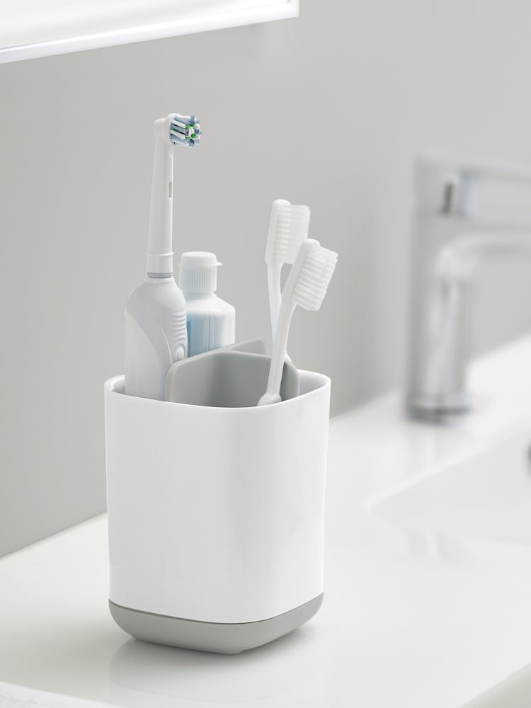 Joseph® Joseph Grey EasyStore White And Grey Toothbrush Tidy - Image 1 of 4