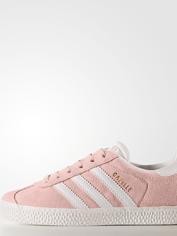 adidas Pale Pink Gazelle Trainers - Image 2 of 10