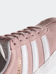 adidas Pale Pink Gazelle Trainers - Image 8 of 10