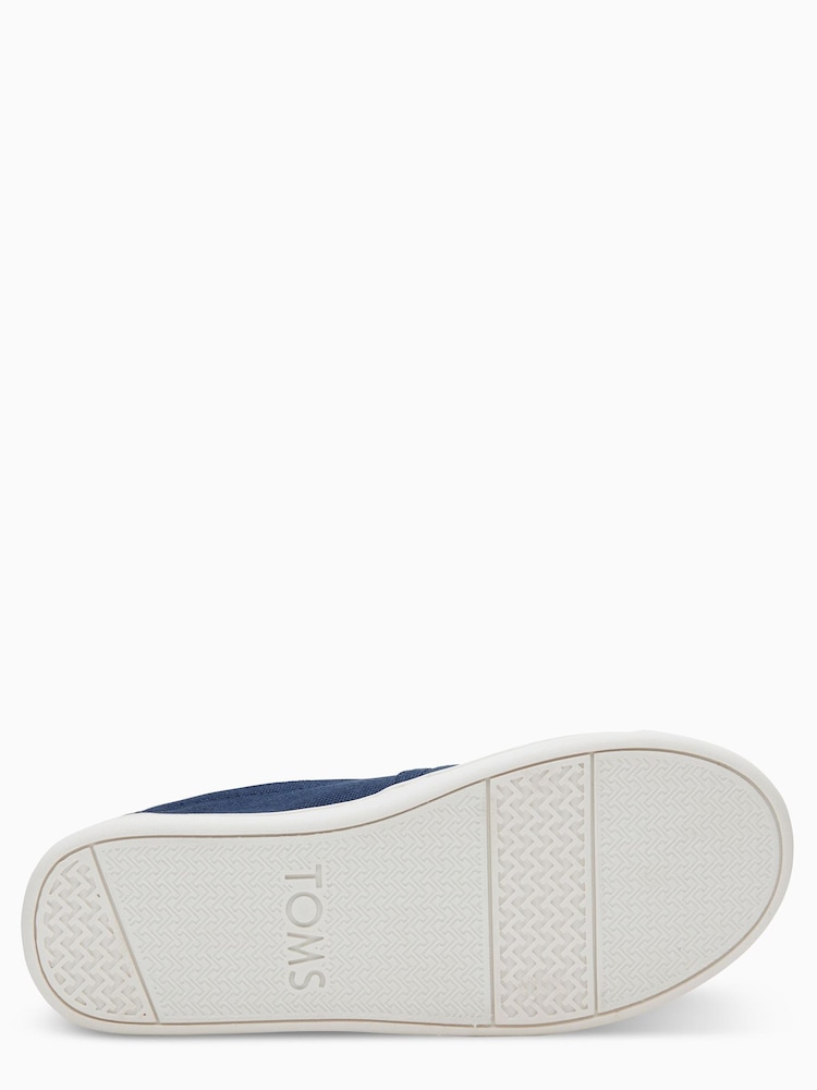 TOMS Navy Canvas Hook and Loop Alpargatas Slip-On Shoes - Image 3 of 3