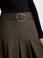 Albaray Brown Mini Checked Belted Skirt - Image 4 of 6