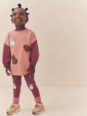Pink Miffy 100% Cotton Sweatshirt and Leggings Set (3mths-7yrs) - Image 1 of 5