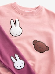Pink Miffy 100% Cotton Sweatshirt and Leggings Set (3mths-7yrs) - Image 5 of 5