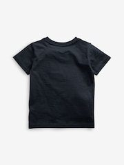 Navy Blue Short Sleeve Plain T-Shirt (3mths-7yrs) - Image 2 of 3