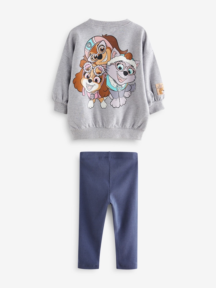 Grey Paw Patrol Long Sleeve 100% Cotton T-Shirt and Leggings Set (3mths-7yrs) - Image 7 of 8
