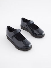 Navy Patent Junior School Mary Jane Shoes - Image 1 of 6