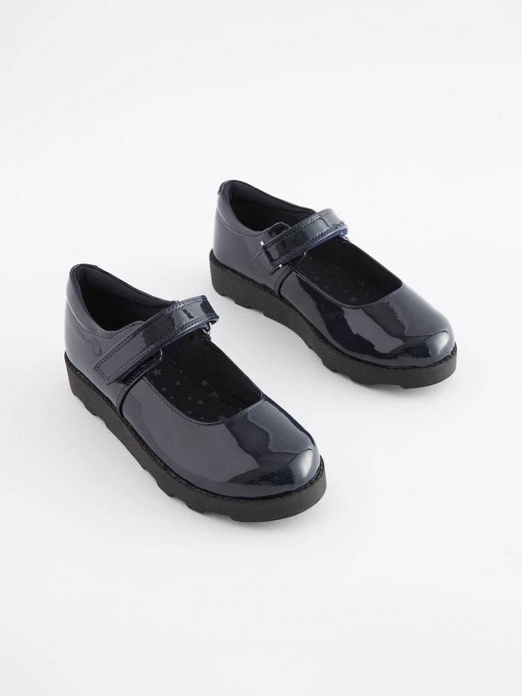 Navy Patent Junior School Mary Jane Shoes - Image 1 of 6