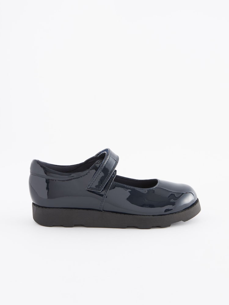 Navy Patent Junior School Mary Jane Shoes - Image 2 of 6