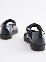 Navy Patent Junior School Mary Jane Shoes - Image 5 of 6
