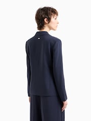 Armani Exchange Navy Blue Blazer - Image 2 of 5