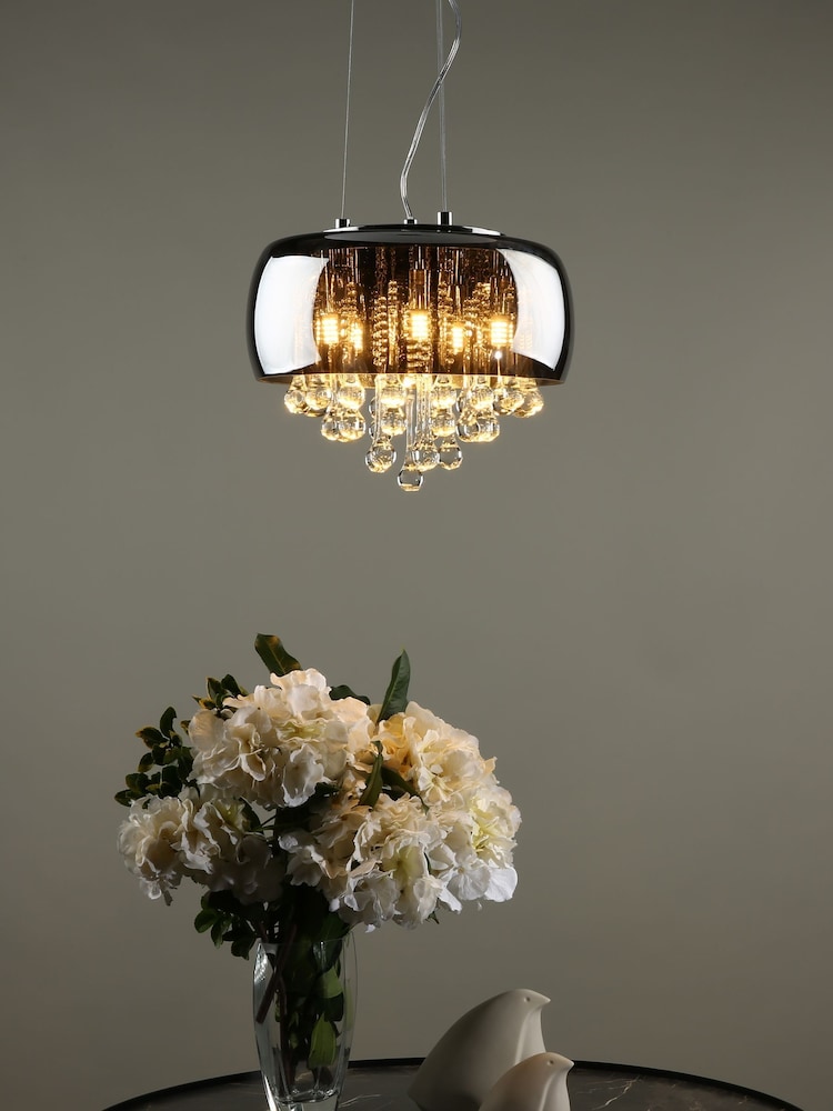 Dar Lighting Black Giselle 5 Light Ceiling Light Pendant - Image 1 of 4 Dar Lighting Black Giselle 5 Light Ceiling Light Pendant - Image 1 of 4